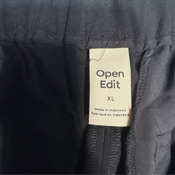 Open Edit Black Dress Pants Women’s XL Wide Leg Palazzo High Waist NWT - Picture 6 of 13